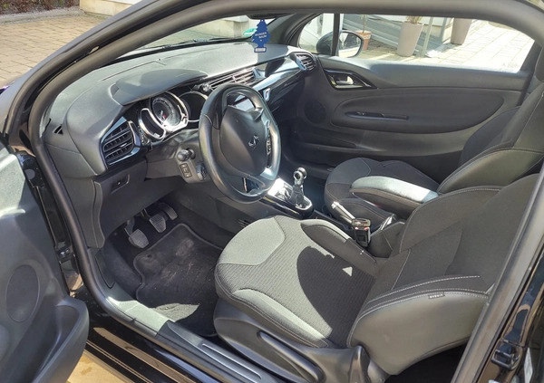 Citroen DS3 cena 25500 przebieg: 86700, rok produkcji 2013 z Czarna Białostocka małe 379